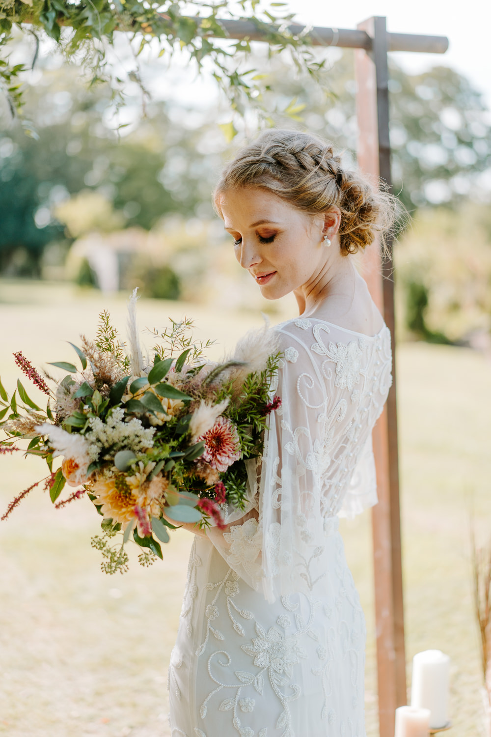 Bride Bridal Hair Style Up Do Plait Braid Contemporary Wedding Ideas Chloe Ely Photography