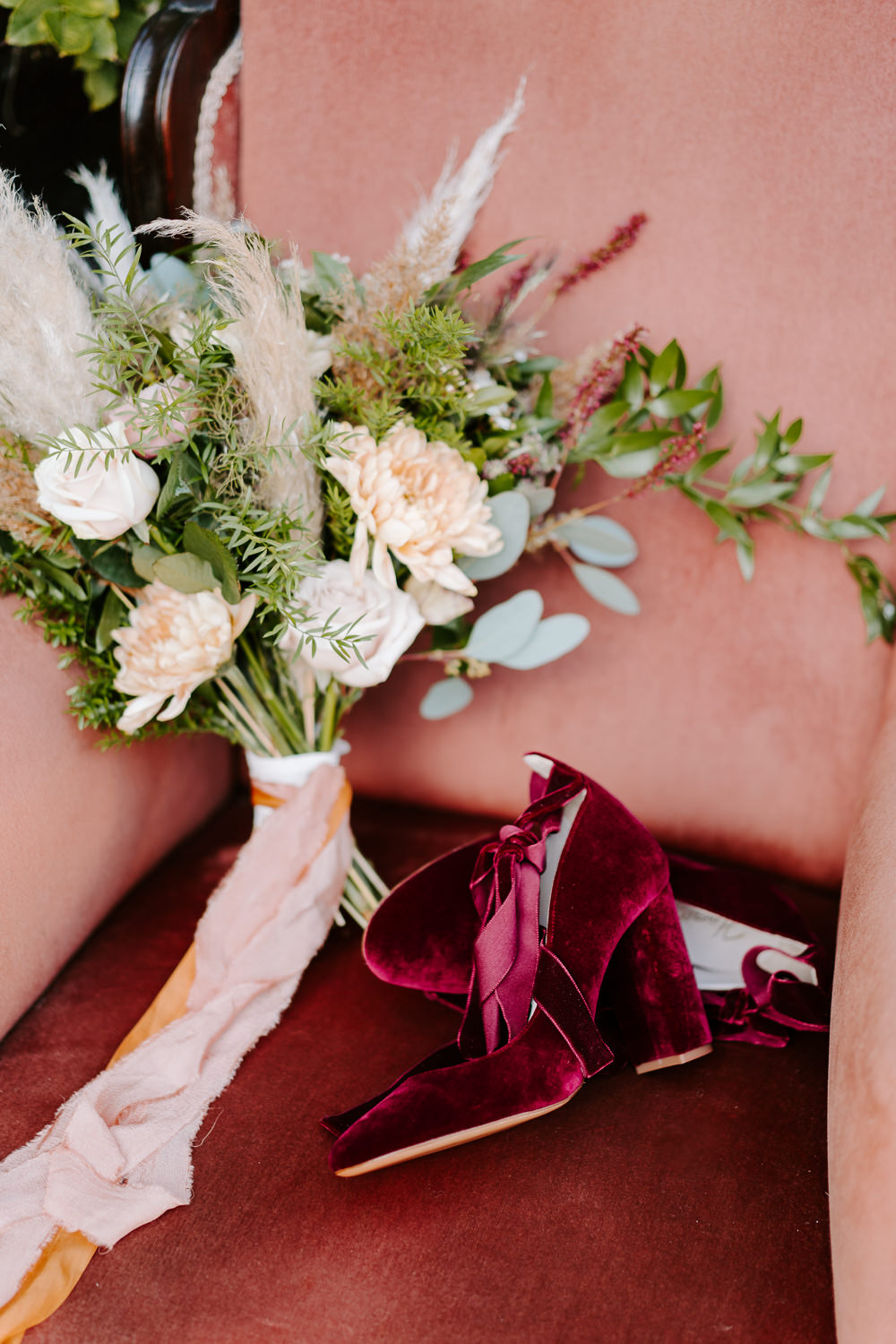 Red Velvet Shoes Bride Bridal Contemporary Wedding Ideas Chloe Ely Photography