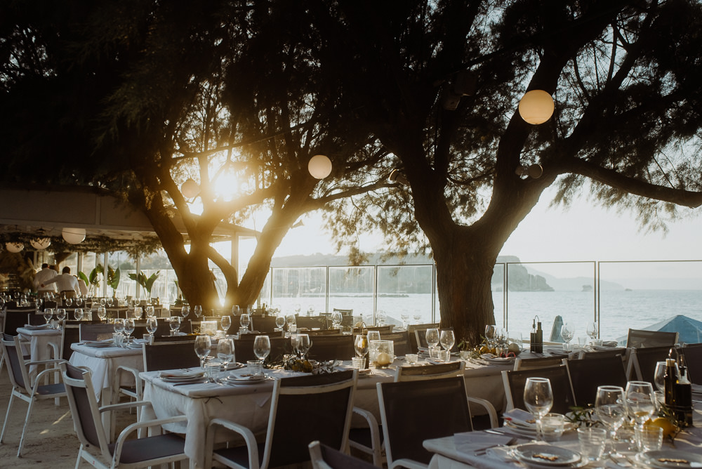 Outdoor Reception Crete Destination Wedding Me and Georgia Photography