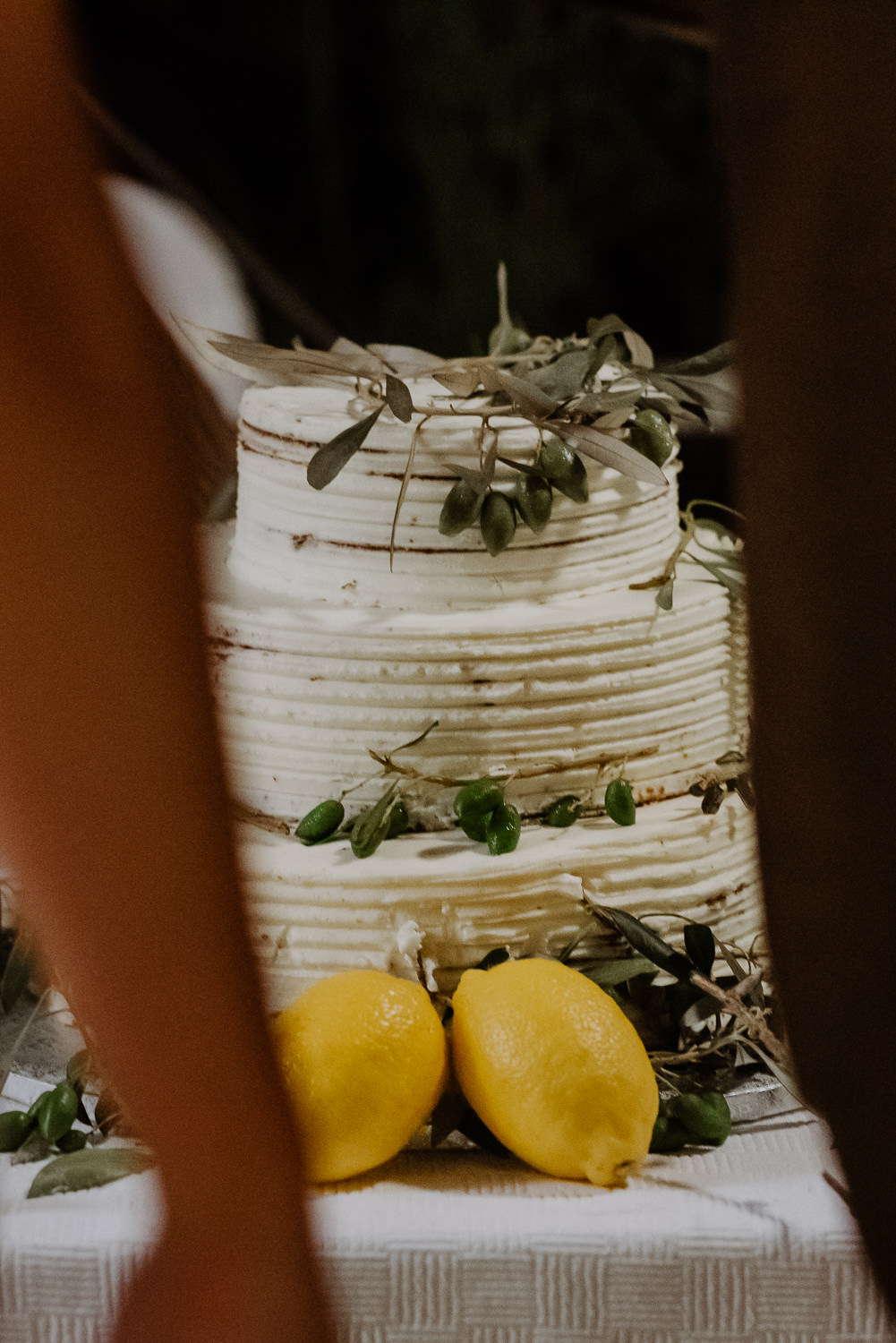 Buttercream Cake Lemons Greenery Crete Destination Wedding Me and Georgia Photography
