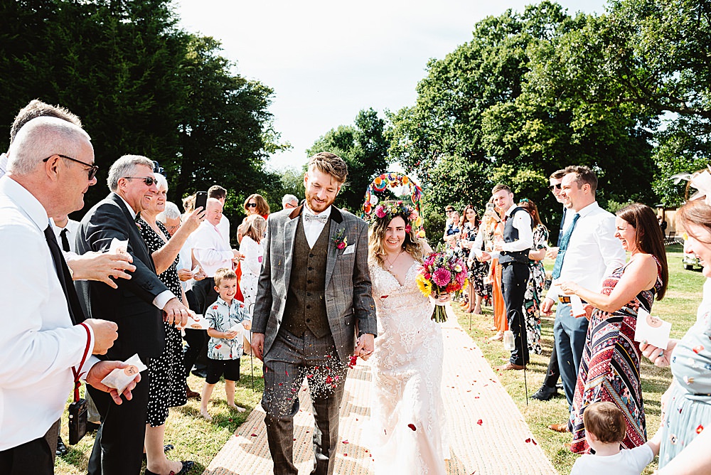 Confetti Throw DIY Tipi Wedding Fiona Kelly Photography
