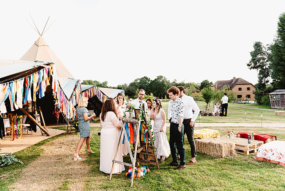 DIY Tipi Wedding Fiona Kelly Photography
