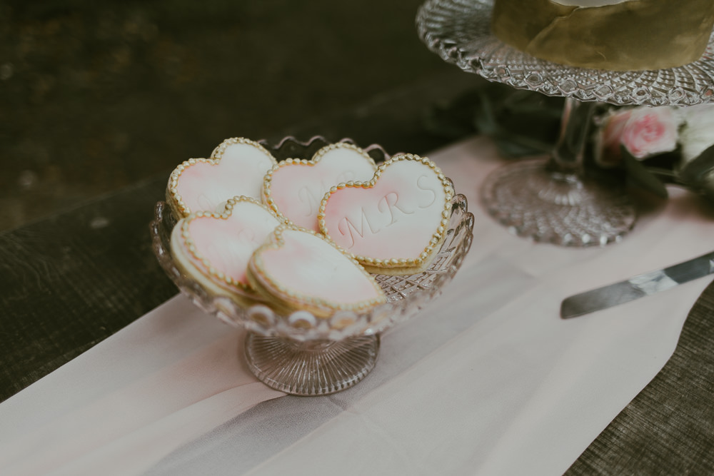 Cake Table Dessert Heart Cookie Dreamy Woodland Wedding Ideas Jasmine Andrews Photography