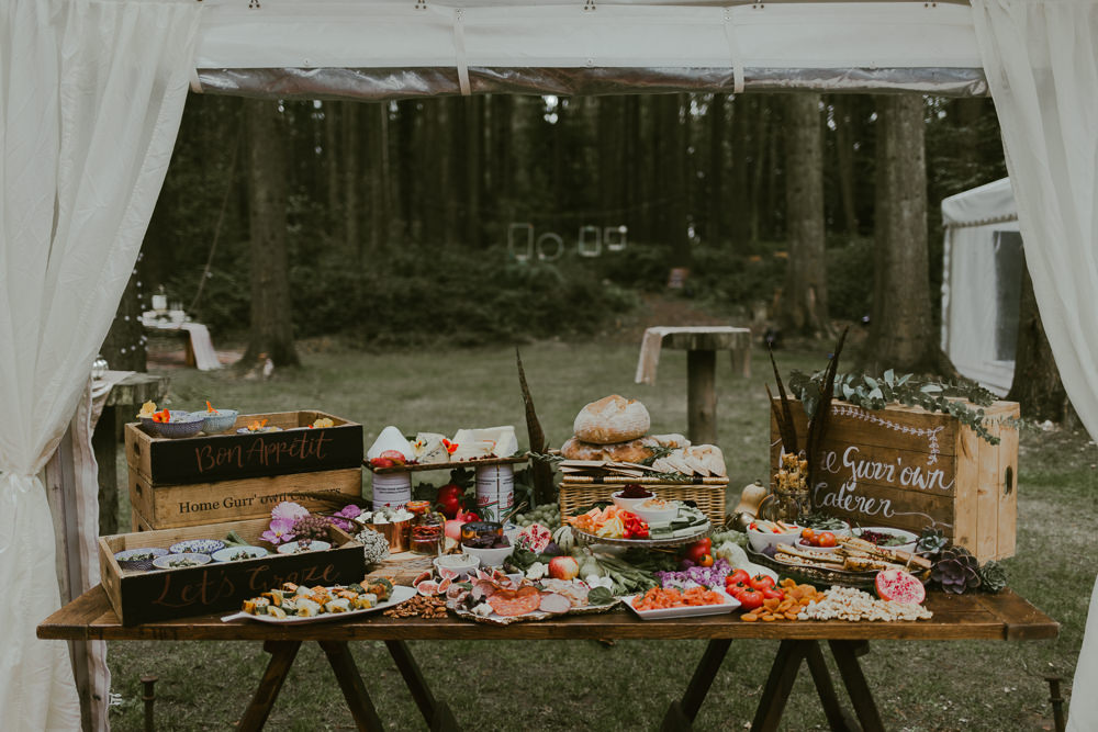 Grazing Table Sharing Platter Food Dreamy Woodland Wedding Ideas Jasmine Andrews Photography