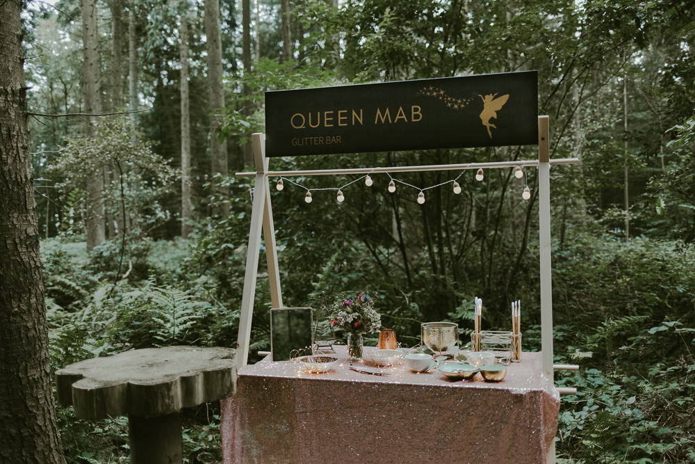 Glitter Bar Dreamy Woodland Wedding Ideas Jasmine Andrews Photography