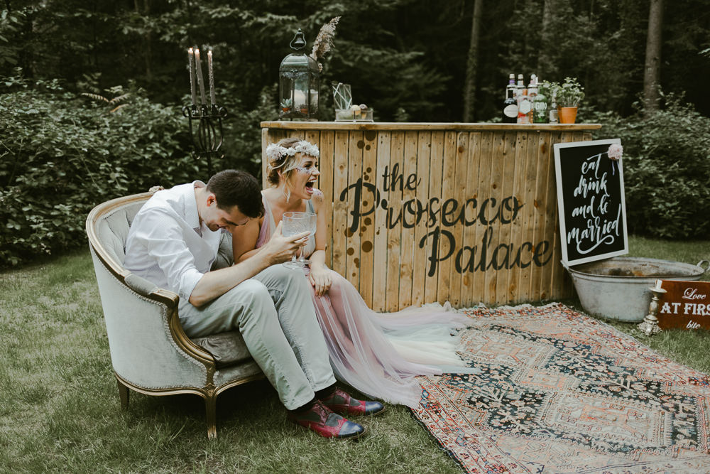 Bar Drinks Dreamy Woodland Wedding Ideas Jasmine Andrews Photography