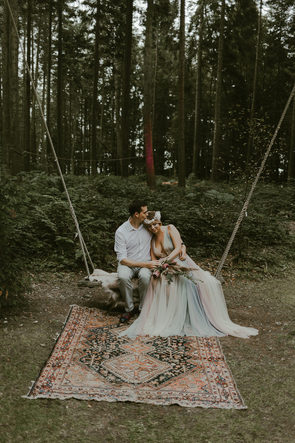 Swing Rug Dreamy Woodland Wedding Ideas Jasmine Andrews Photography