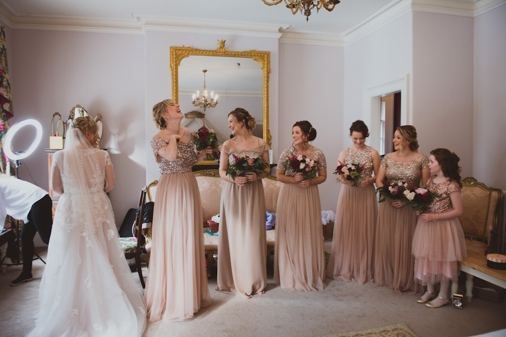 Bridesmaids Bridesmaid Dress Dresses Sequin Garthmyl Hall Wedding Sasha Weddings