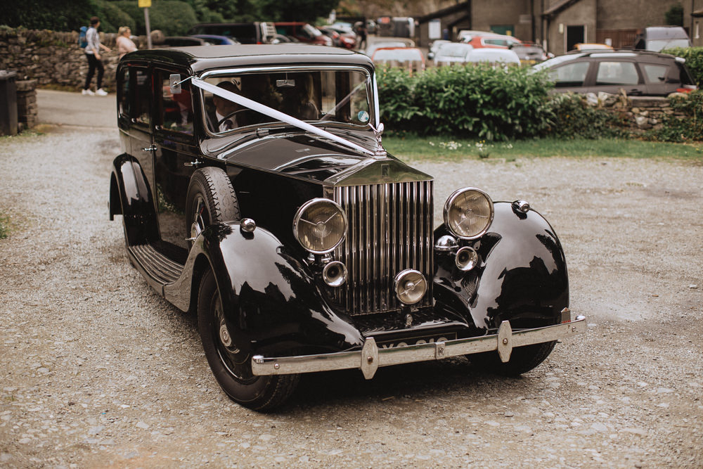Classic Car Vintage Transport Natural Marquee Wedding Fox & Bear Photography