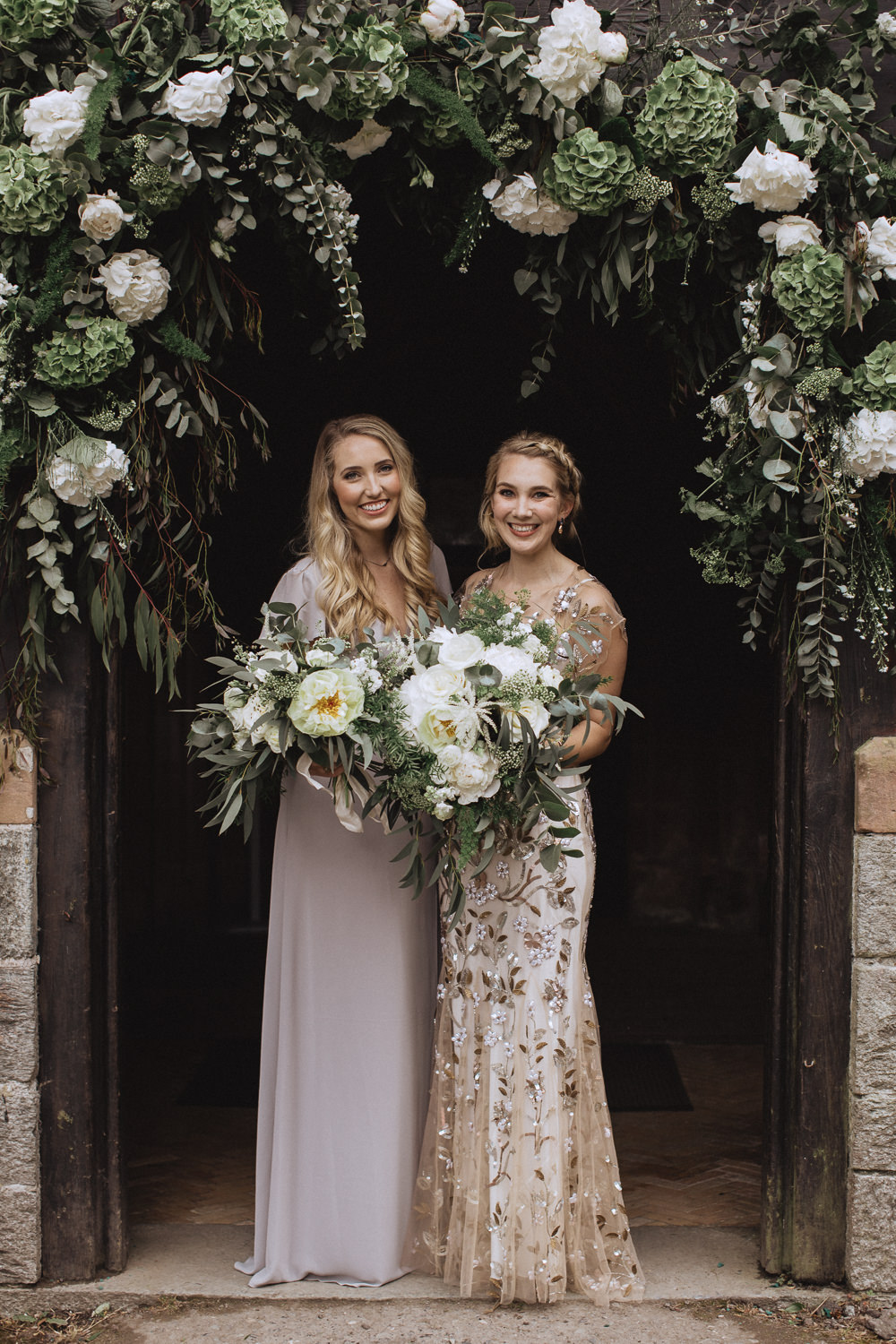 Bridesmaids Bridesmaid Dress Dresses Pink Natural Marquee Wedding Fox & Bear Photography