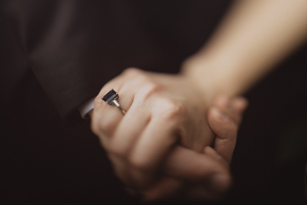 Blue Sapphire Ring Natural Marquee Wedding Fox & Bear Photography
