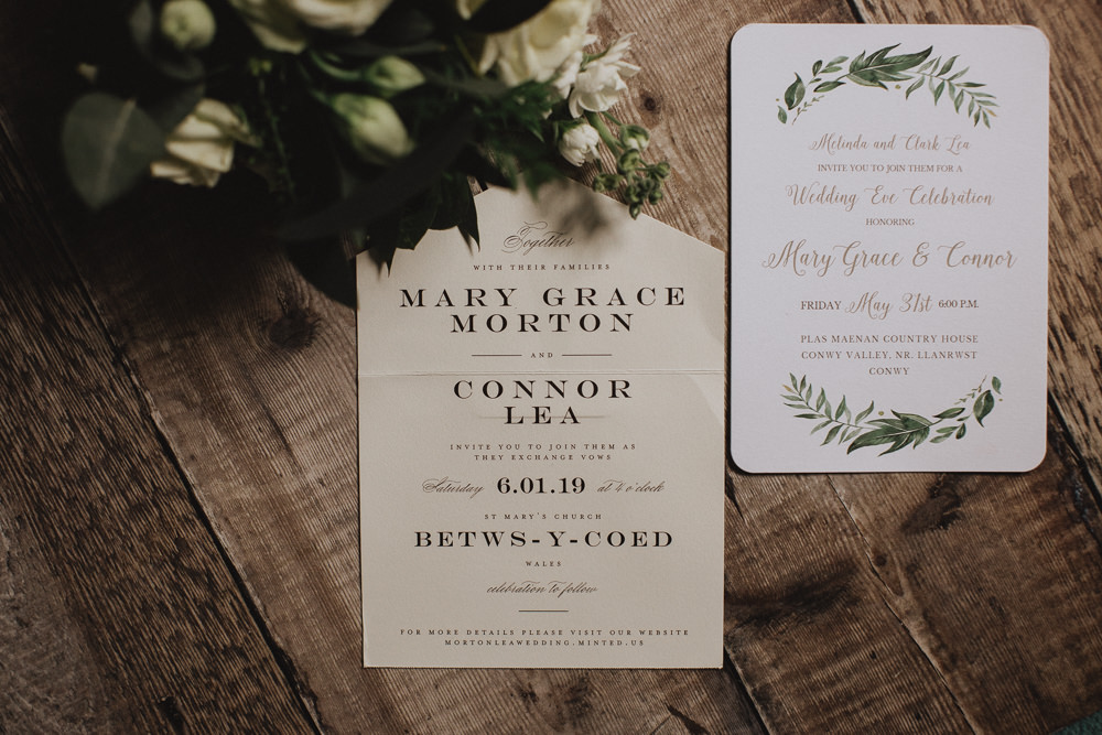 Stationery Invite Invitation Botanical Natural Marquee Wedding Fox & Bear Photography