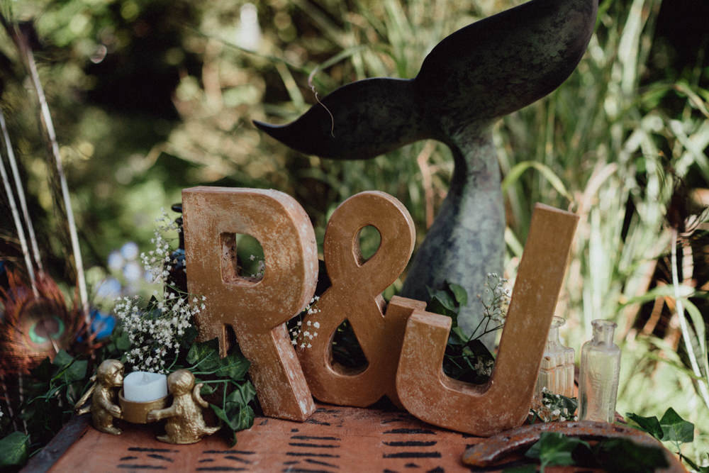 Letters Initials Pitt Hall Barn Wedding Emily & Steve Photography