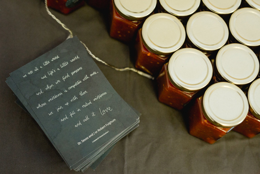 Favours Jars Sheffield Town Hall Wedding Mark Newton Wedding Photography