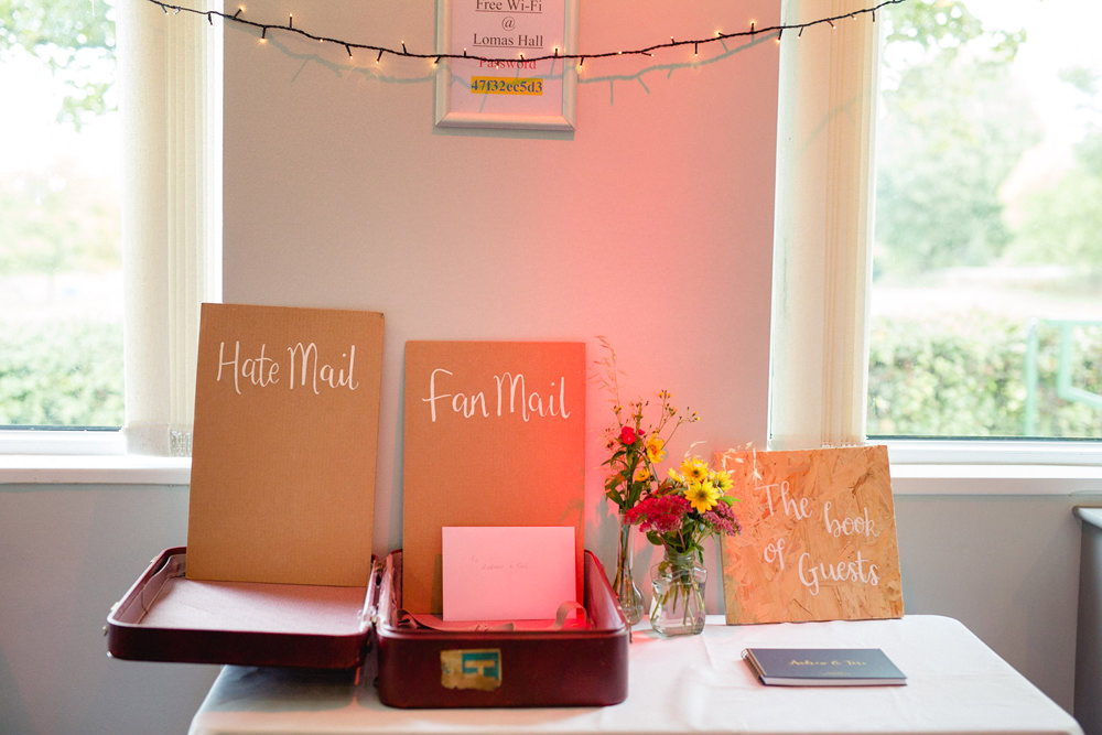 Card Gift Table Guest Book Sheffield Town Hall Wedding Mark Newton Wedding Photography