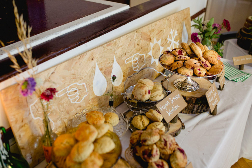Scones Table Dessert Sheffield Town Hall Wedding Mark Newton Wedding Photography