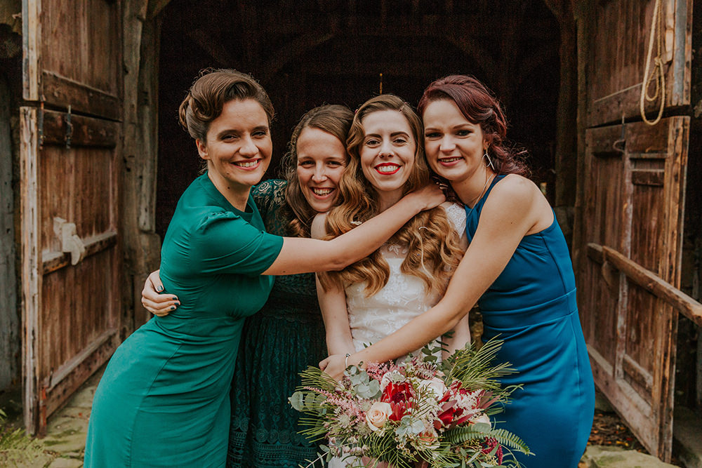 Bridesmaids Bridesmaid Dress Dresses Simple Autumn Wedding Maddie Farris Photography