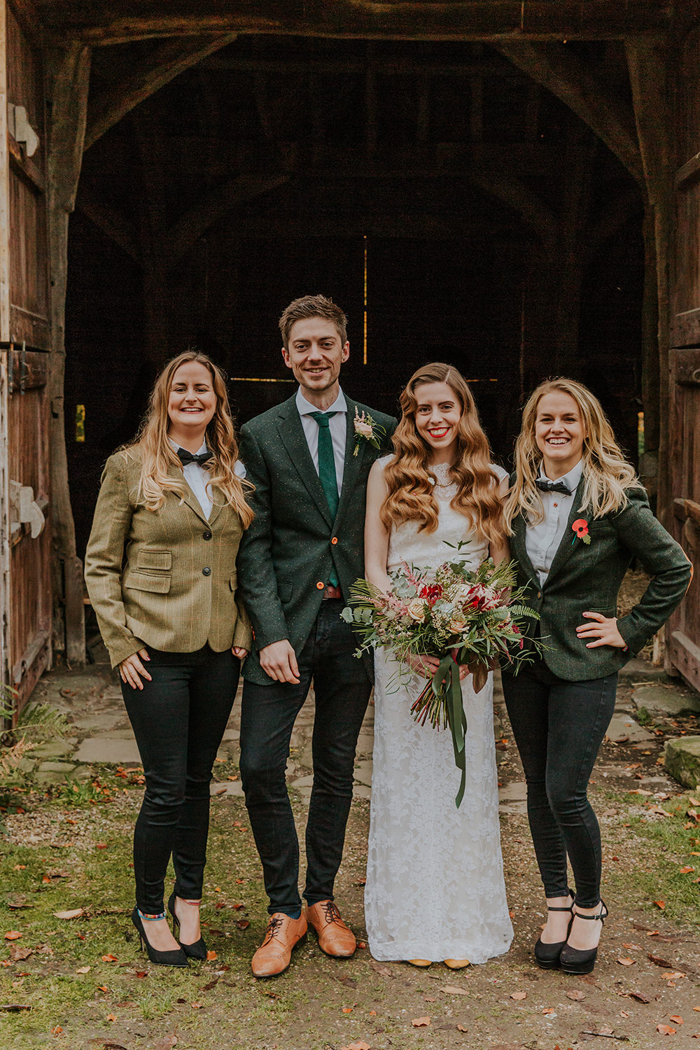 Best Women Jackets Bow Ties Simple Autumn Wedding Maddie Farris Photography