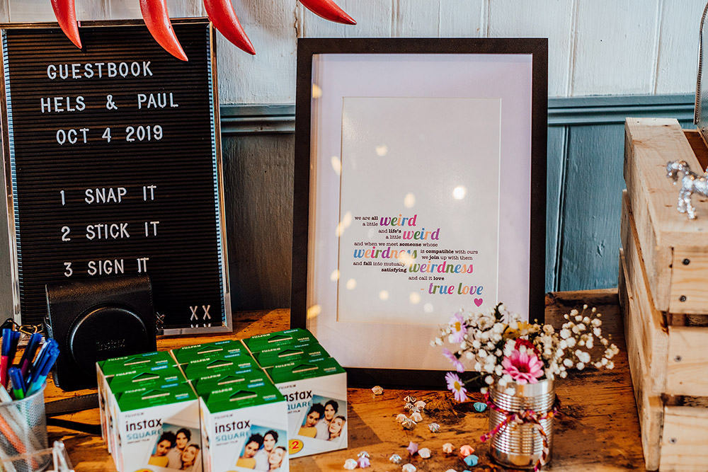 Photo Guest Book Sparkly Wedding Anna Pumer Photography