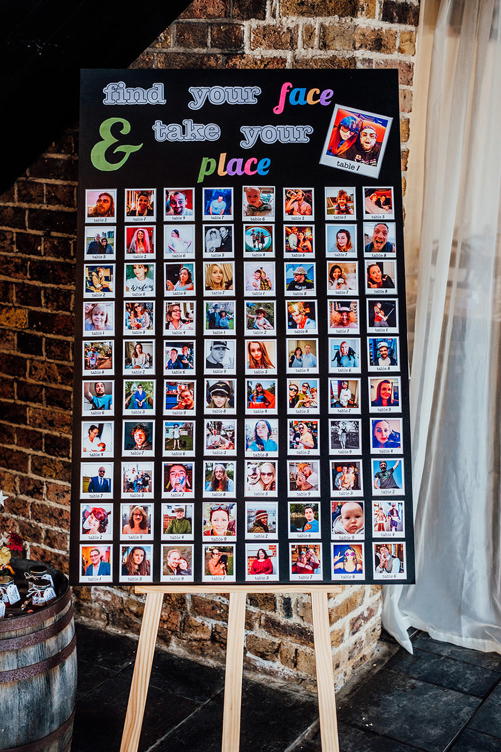 Table Plan Seating Chart Photo Sparkly Wedding Anna Pumer Photography
