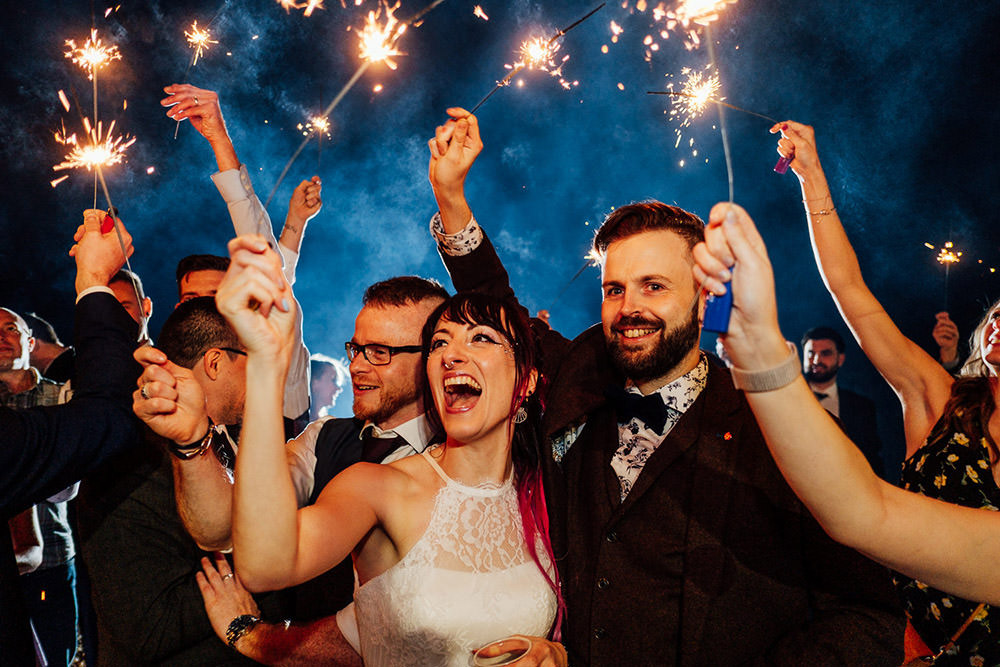 Sparklers Sparkler Send Off Exit Sparkly Wedding Anna Pumer Photography