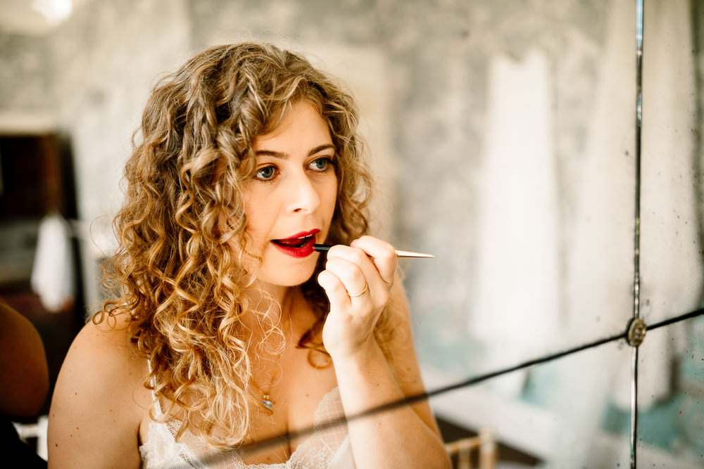 Bride Bridal Make Up Sperry Tent Wedding Hayley Baxter Photography