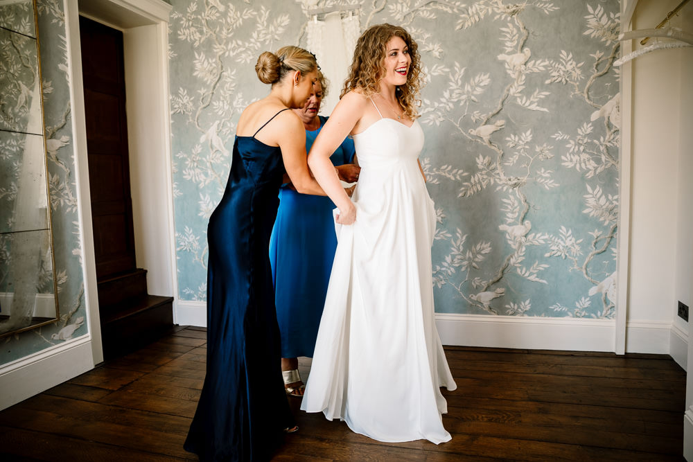 Charlie Brear Two Piece Skirt Top Dress Gown Bride Bridal Sperry Tent Wedding Hayley Baxter Photography
