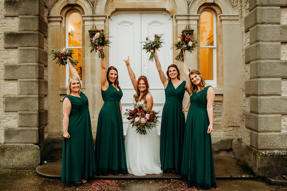 Green Bridesmaids Dress Dresses Bridesmaid St. Tewdrics House Wedding When Charlie Met Hannah