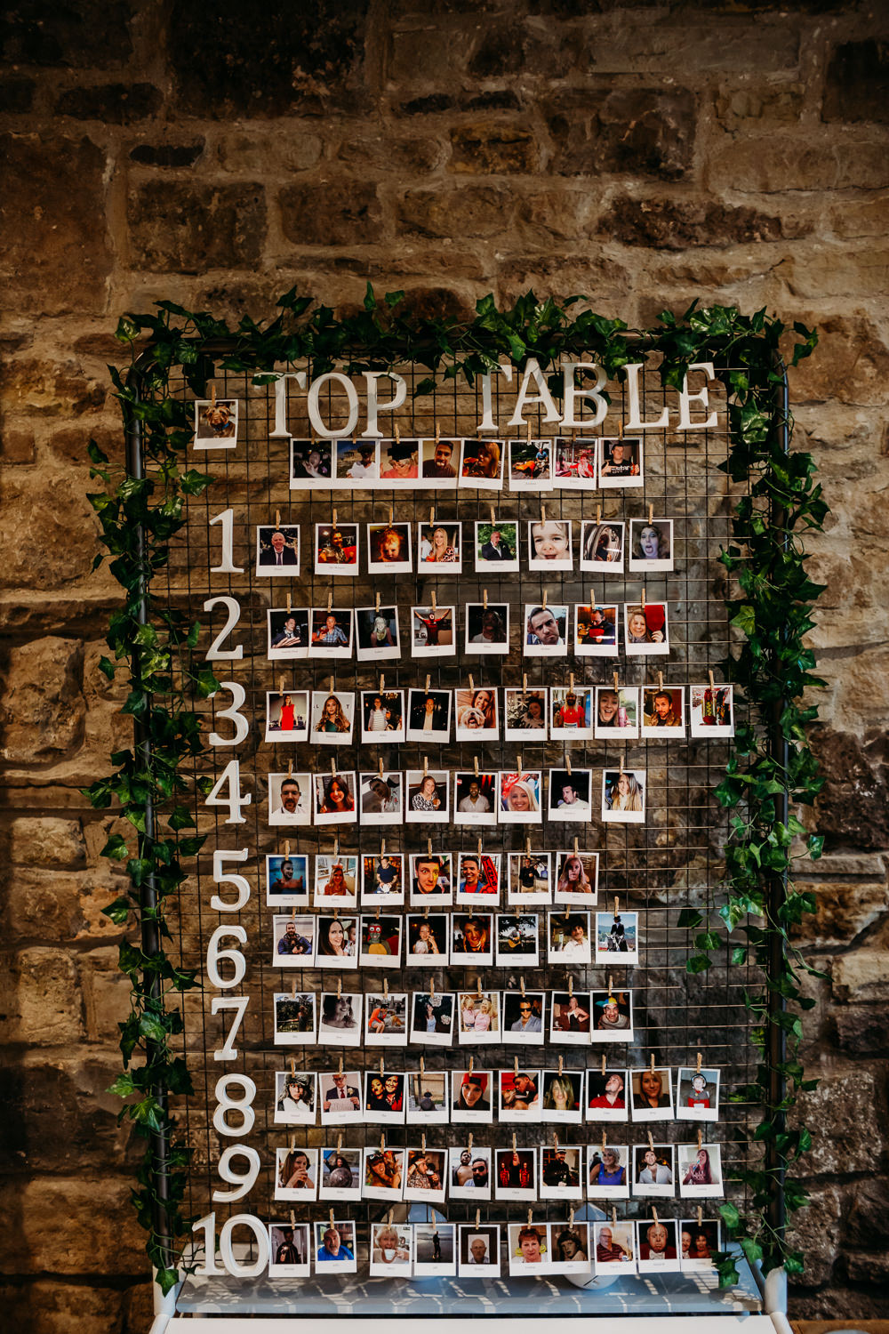 Table Plan Seating Chart Photos Photographs St. Tewdrics House Wedding When Charlie Met Hannah