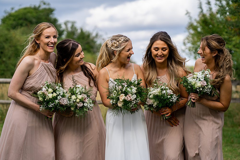 Bridesmaid Bridesmaids Dress Dresses Pink Stylish Rustic Wedding Mia Photography