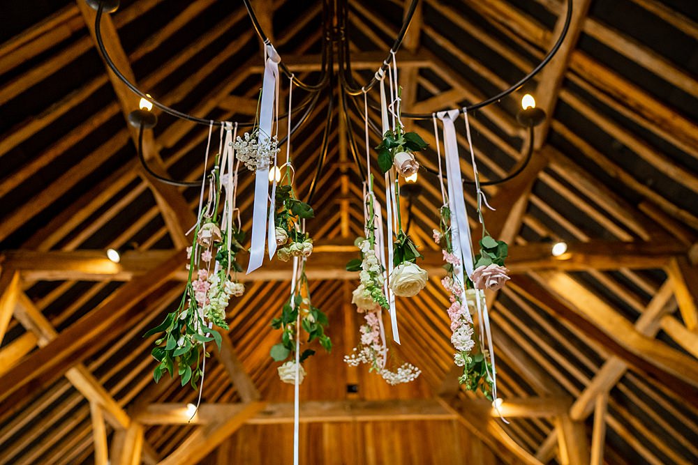 Hanging Flowers Suspended Decor Stylish Rustic Wedding Mia Photography