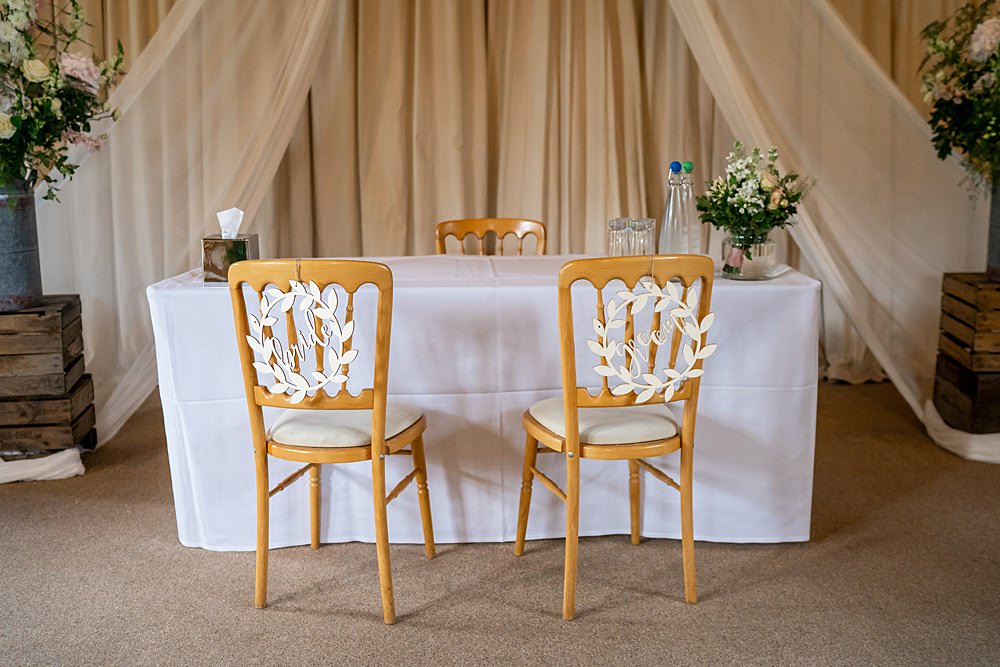 Chairs Signs Signage Stylish Rustic Wedding Mia Photography