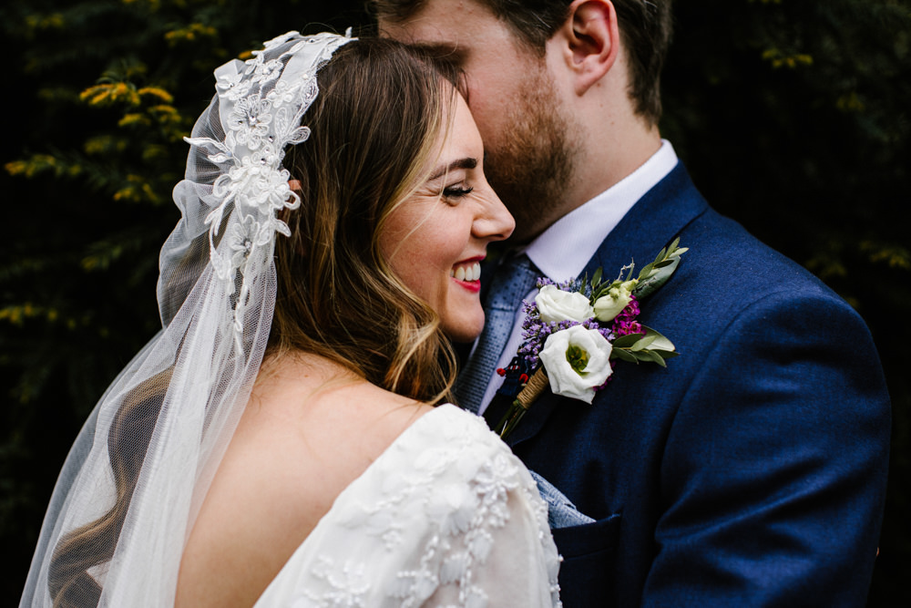 Juliet Cap Veil Titchwell Manor Wedding Honey and The Moon Photography
