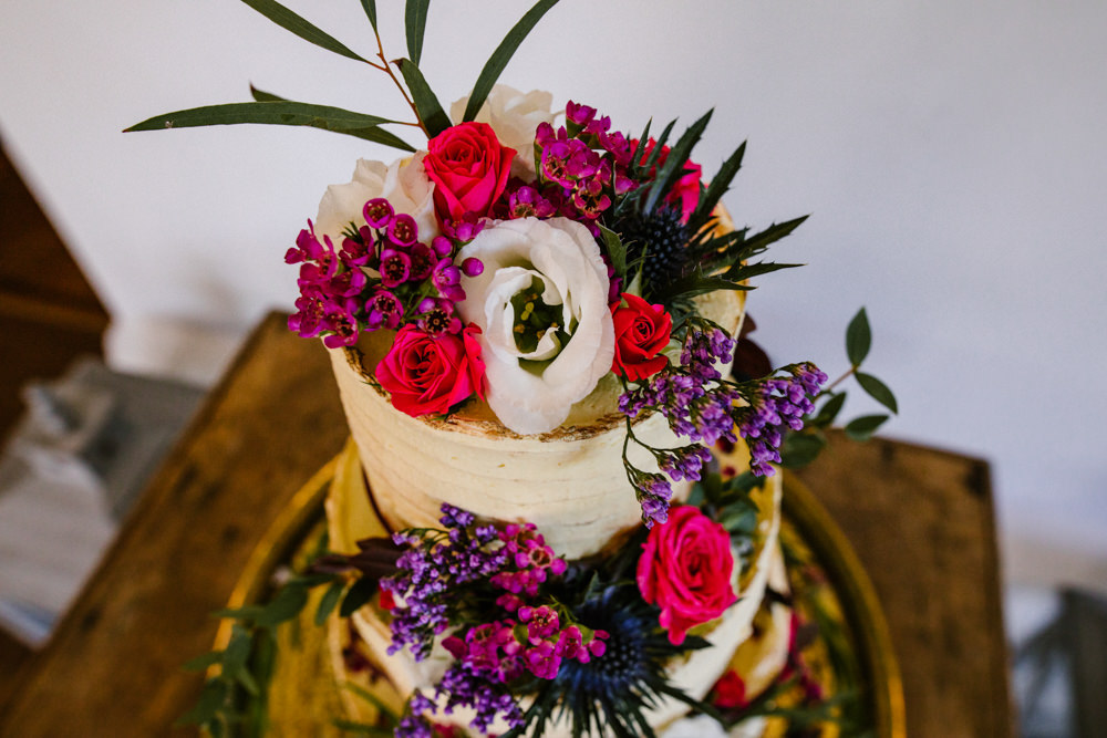 Buttercream Cake Flowers Floral Titchwell Manor Wedding Honey and The Moon Photography