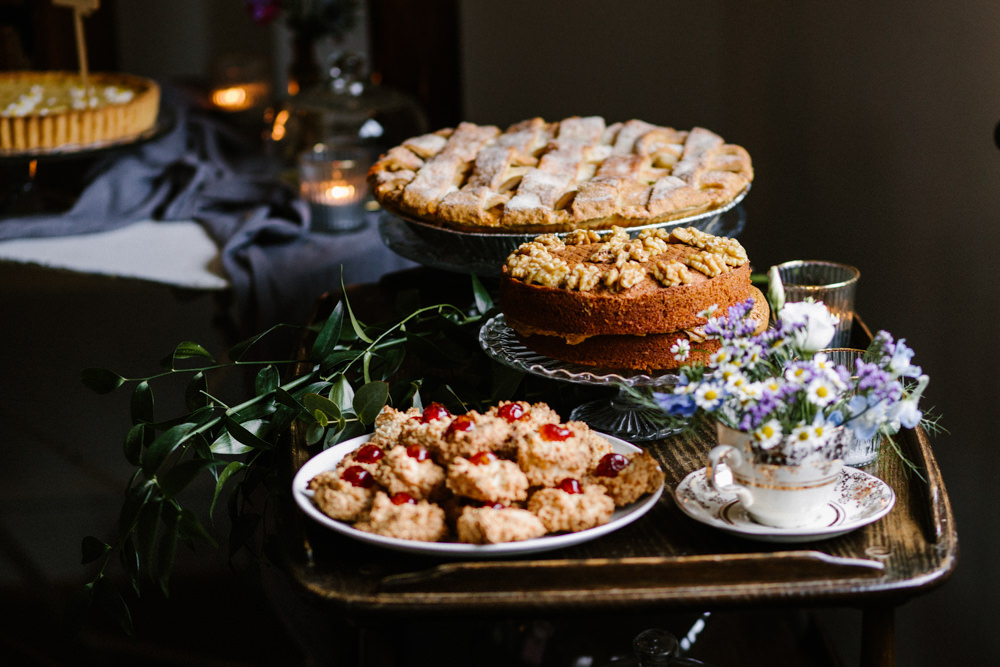 Cake Dessert Table Titchwell Manor Wedding Honey and The Moon Photography