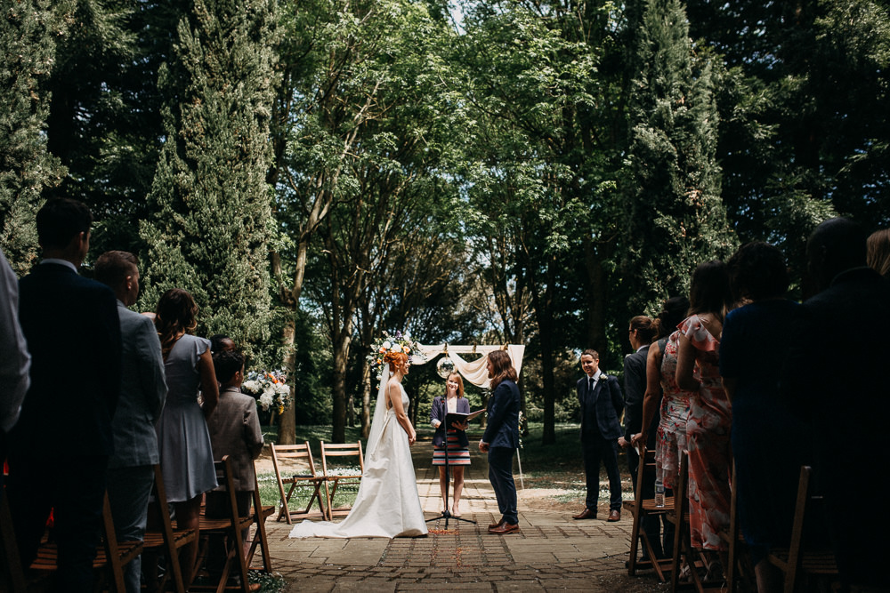 Flower Arch Backdrop Flowers Fabric Tree Cathedral Wedding Milton Keynes Miracle Moments