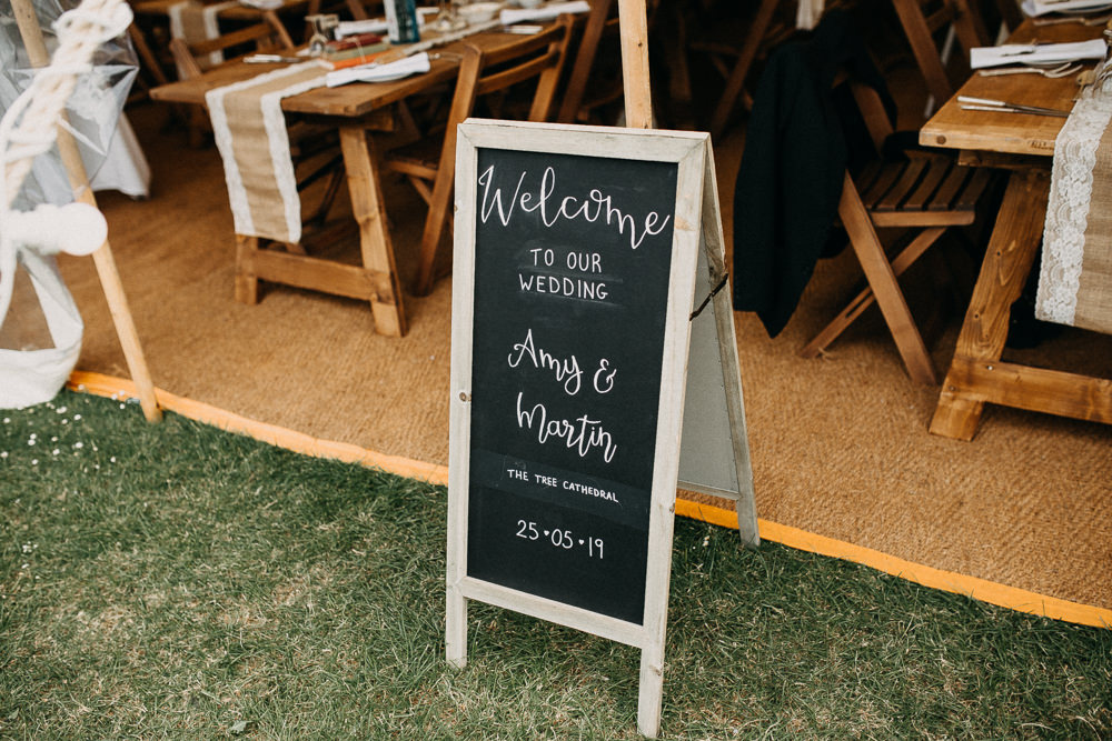 Chalk Board Sign Signs Signage Tree Cathedral Wedding Milton Keynes Miracle Moments