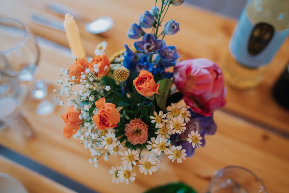 Flower Table Flowers Colourful Peony Daisy Animal Lovers Wedding Bloom Weddings