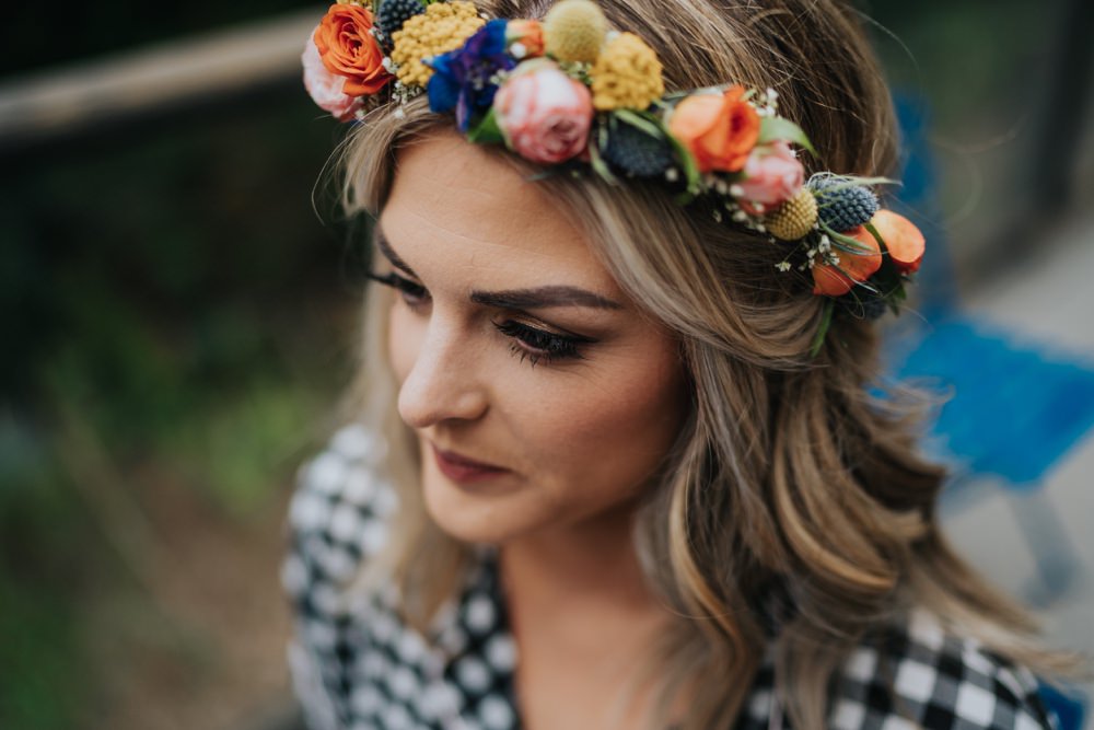 Flower Crown Flowers Bride Bridal Colourful Peony Daisy Animal Lovers Wedding Bloom Weddings