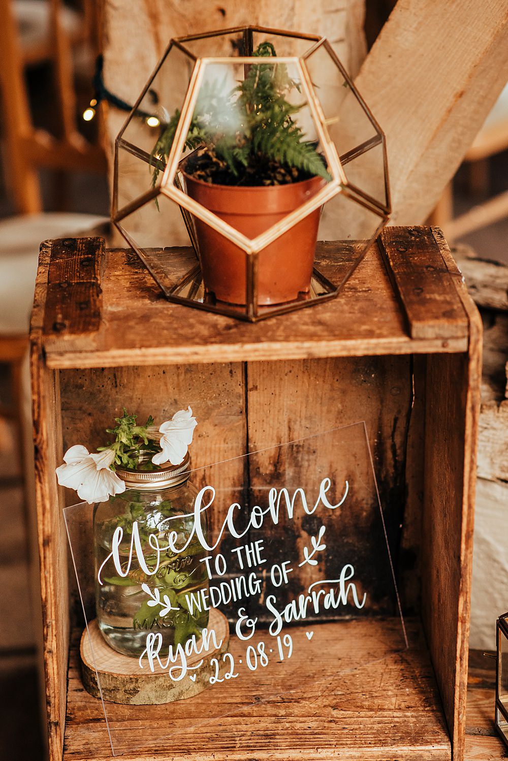 Perspex Acrylic Sign Signs Signage Welcome Boho Rustic Wedding This and That Photography