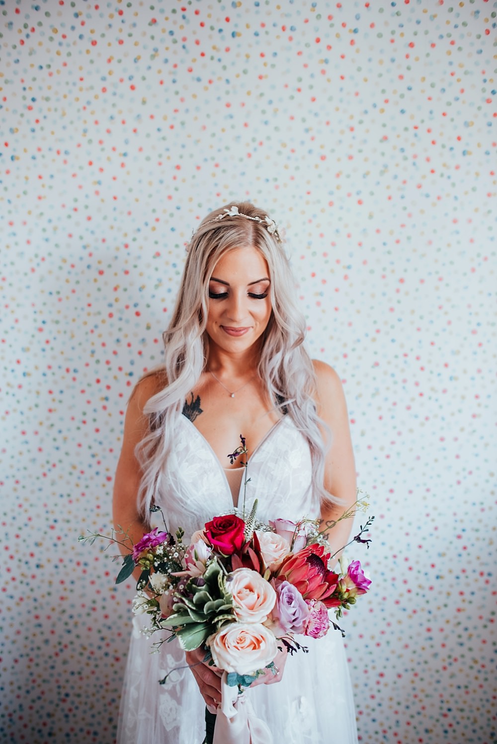Bride Bridal Dress Gown Fox Bridal Nude Straps Train Boho Rustic Wedding This and That Photography