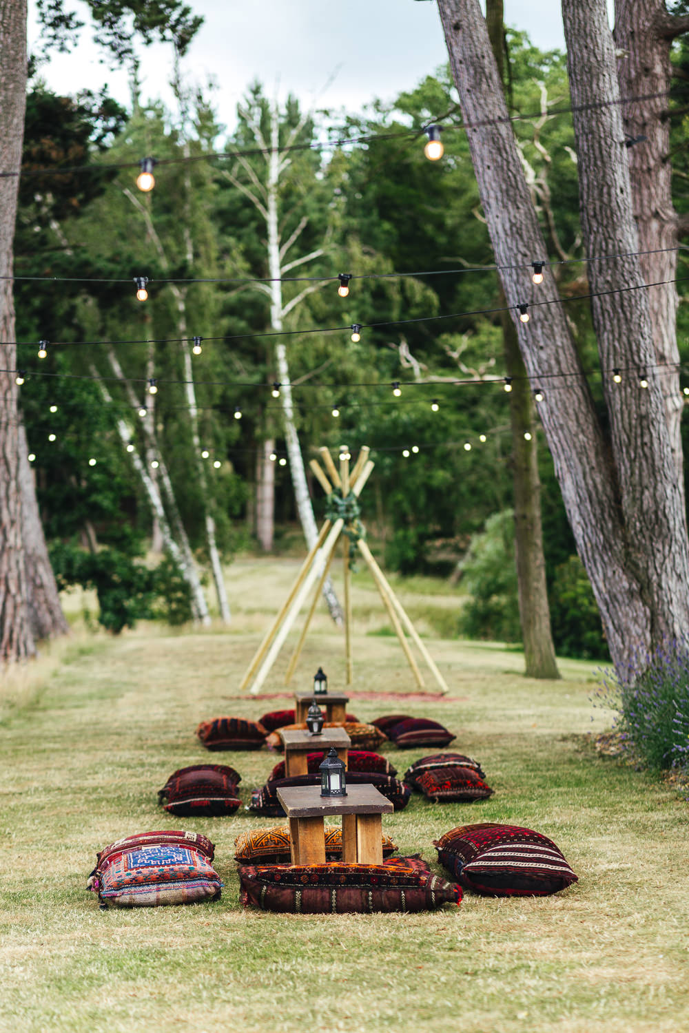 Seating Area Outdoors Brook Farm Wedding Kirsty Mackenzie Photography