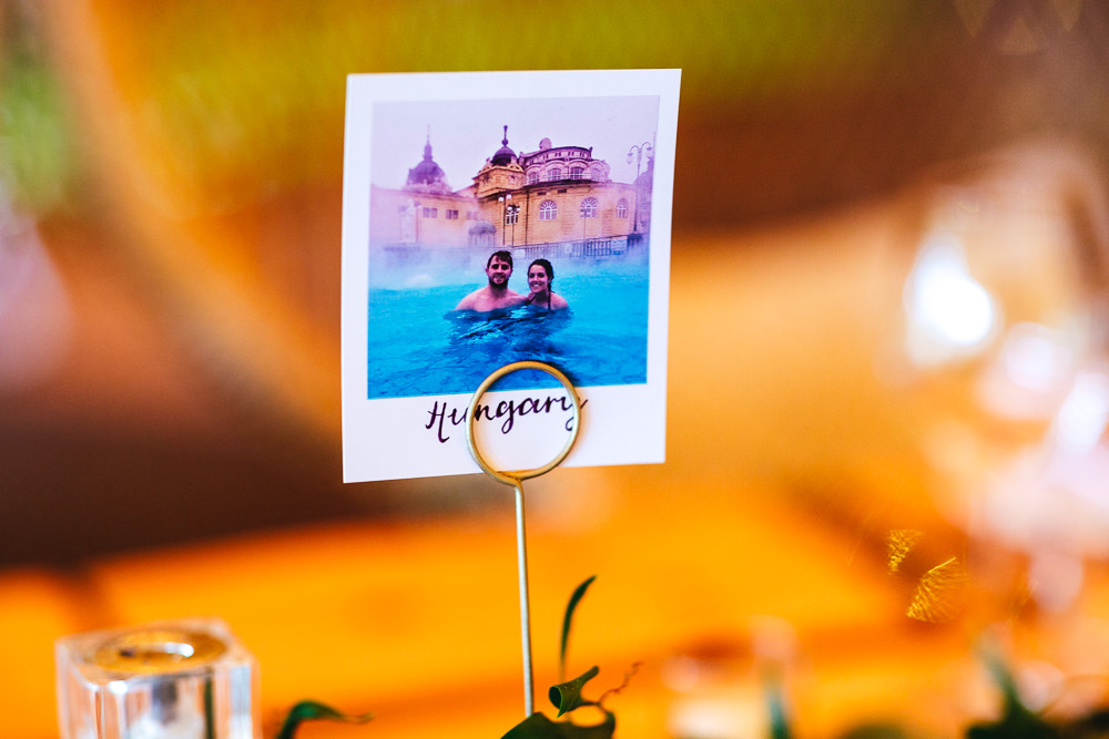 Polariod Table Names Brook Farm Wedding Kirsty Mackenzie Photography