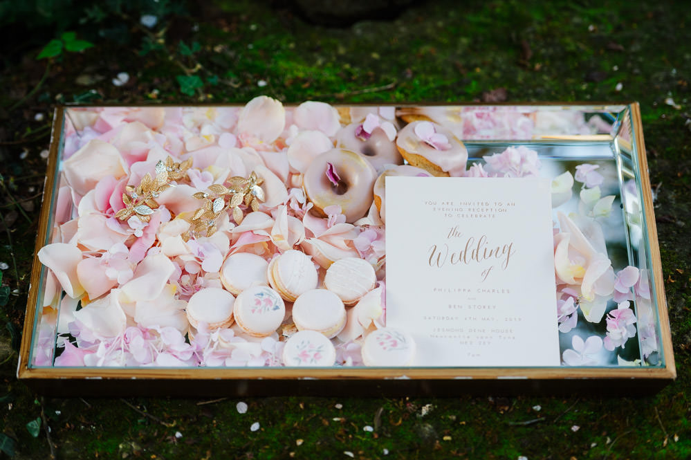 Pink Macarons Donuts Cherry Blossom Wedding Ideas Sugarbird Photography