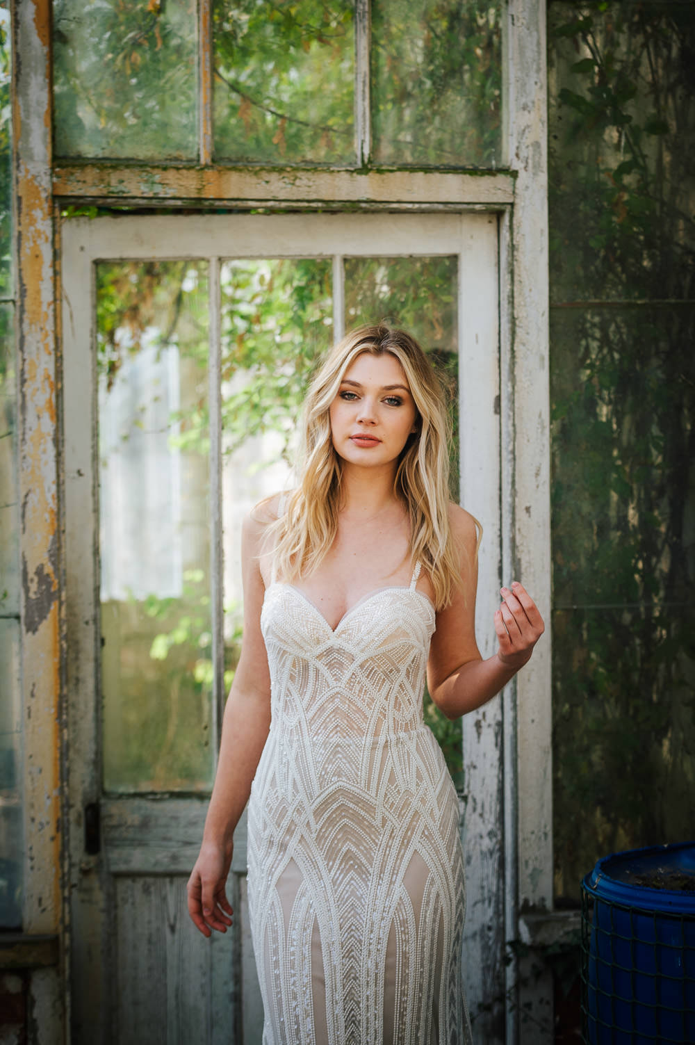Dress Gown Bride Bridal Straps Train Lace Cherry Blossom Wedding Ideas Sugarbird Photography