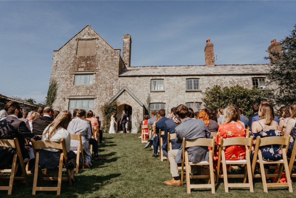 Outdoor Ceremony Literary Wedding Naomi Jane Photography