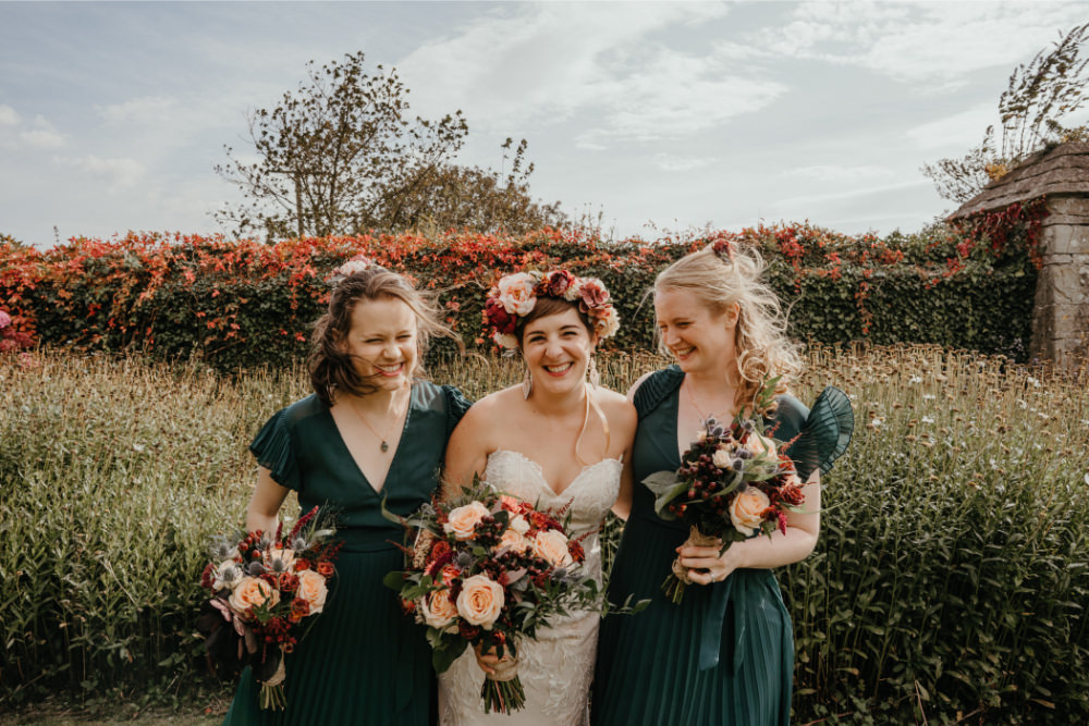 Green Bridesmaids Bridesmaid Dress Dresses Literary Wedding Naomi Jane Photography