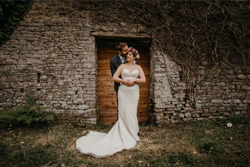 Bride Bridal Hair Make Up Dress Gown Strapless Lace Literary Wedding Naomi Jane Photography
