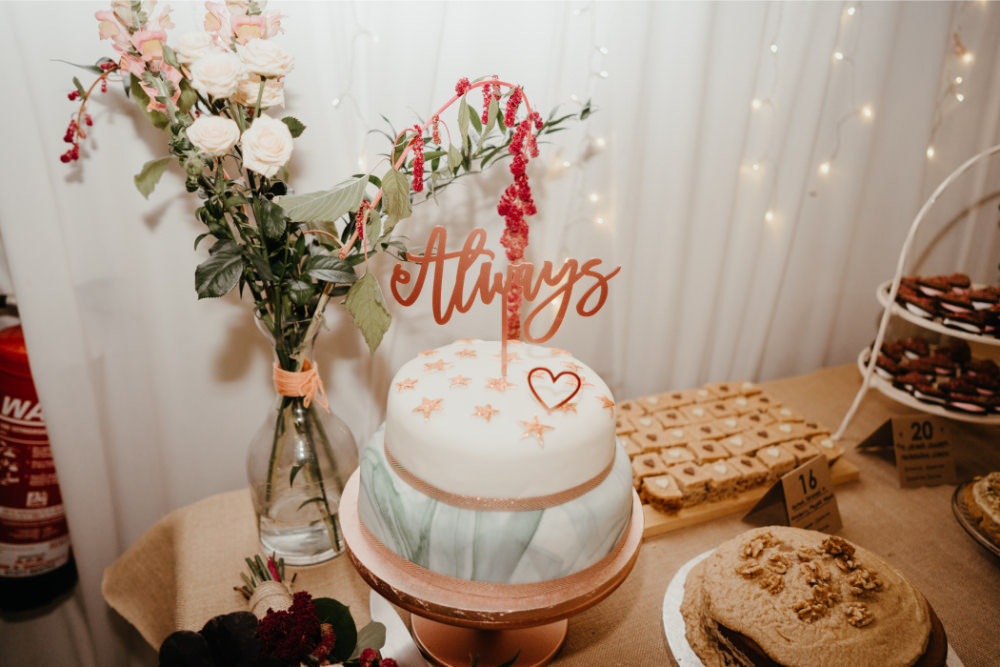 Bake Off Cake Dessert Table Literary Wedding Naomi Jane Photography