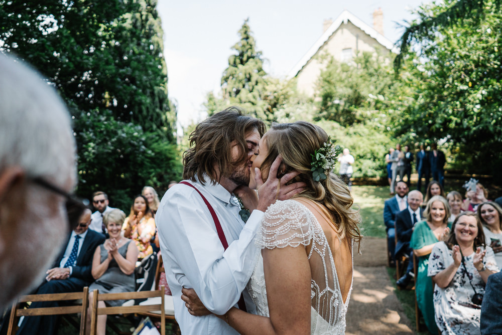 Woodland Outdoor Ceremony Lodge Farm Wedding David Boynton Wedding Photography